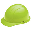 Hard Hat with ratchet adjustment and 6 point nylon suspension in Hi-Viz Lime